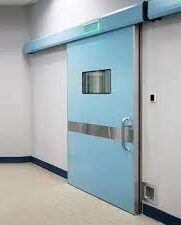 Blue Hinged X Ray Room Door